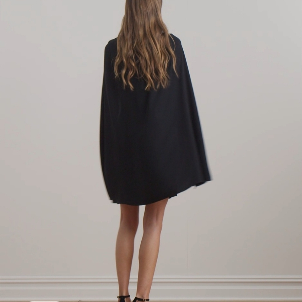 Lauren Ralph Lauren PETRA/ Cape LONG SLEEVE DRESS - Cocktail dress / Party Dress - Picture 2 of 12